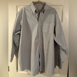 Brooks Brothers Light Blue Checkered Button Down Shirt